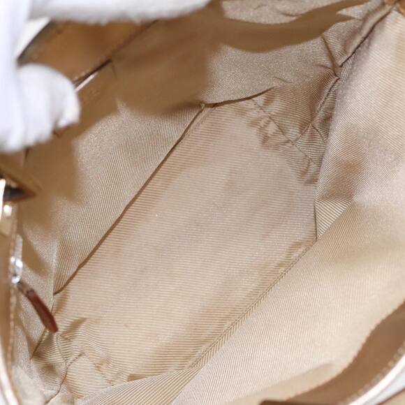 GUCCI GG Canvas Tote Bag Light Blue Gold 002 002 - Picture 11 of 16